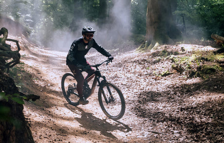 mountain biker on a trail