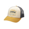 Translation missing: en.Mink Beige Leatherman Pacific Northwest Trucker Hat with a stitched emblem. Established 1983