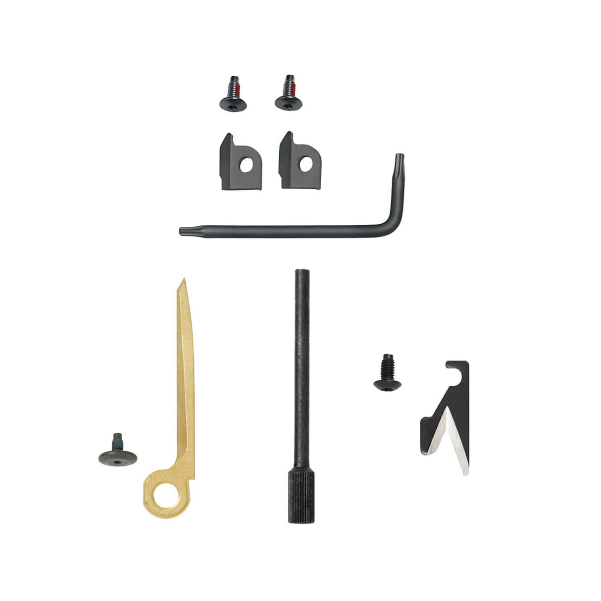 Translation missing: en.Leatherman Black MUT accessory kit displayed on white background. 