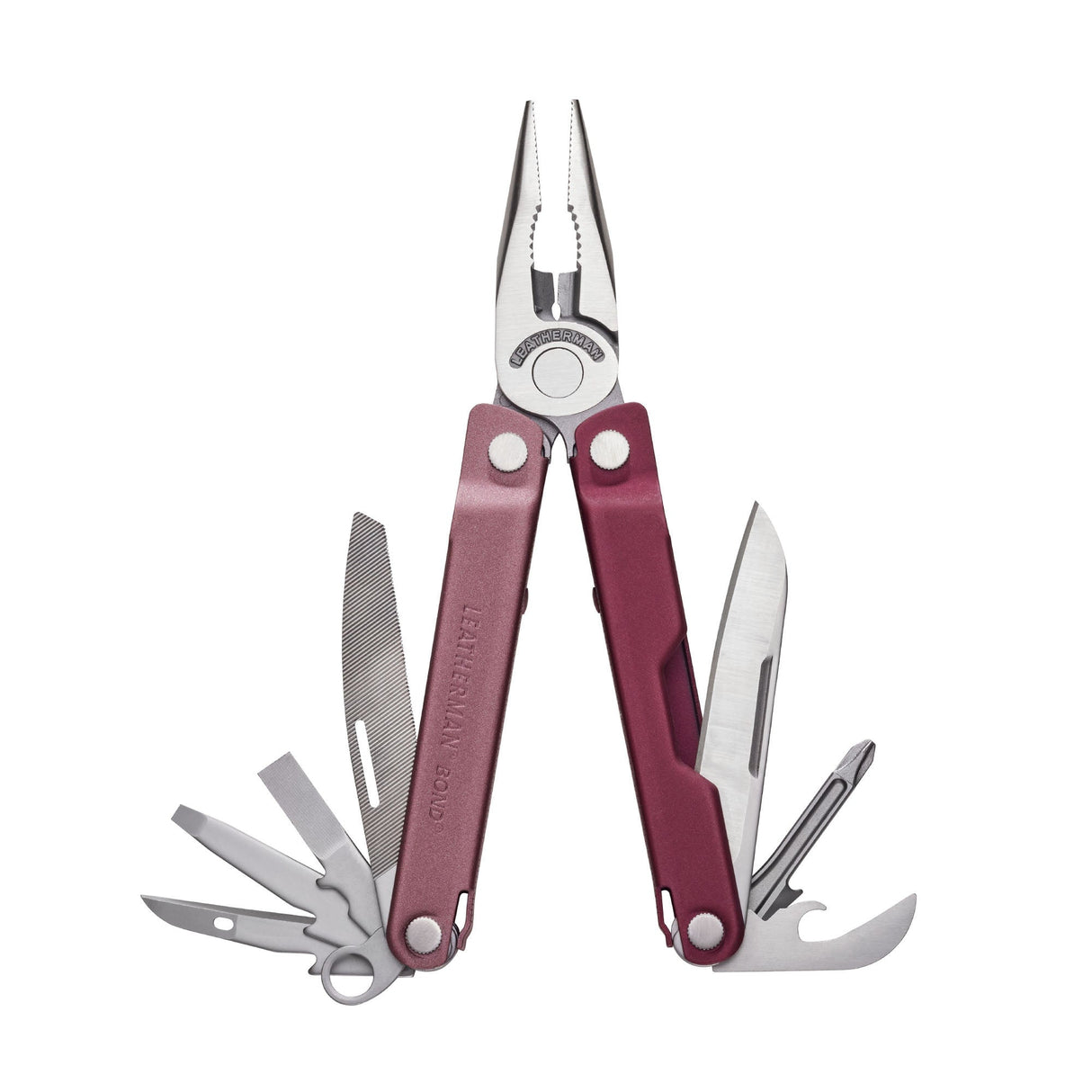 Translation missing: en.Heathered Cranberry Bond front in a fanned position