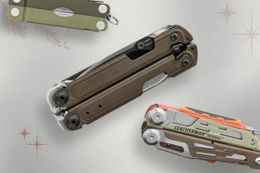 Translation missing: en.Leatherman Micra, Arc and Signal arranged on a white background, highlighting their diverse designs and functions