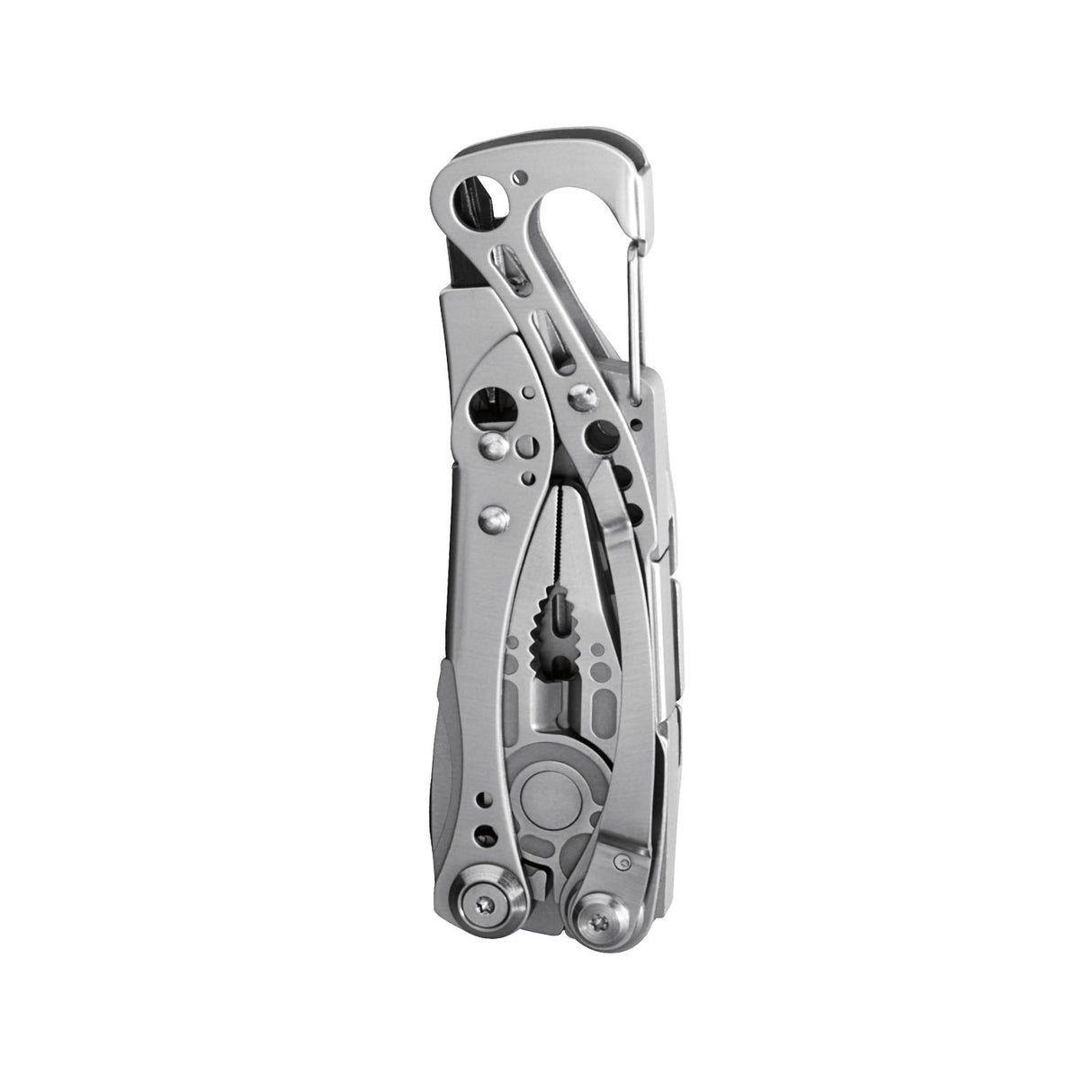 Translation missing: en.Closed Skeletool showing pocket clip side