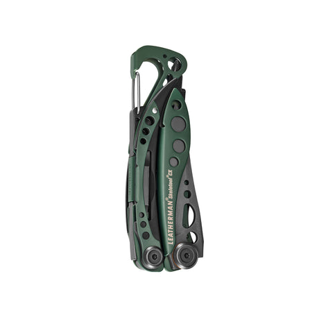 Translation missing: en.OD Green Leatherman Skeletool® CX multi-tool closed, showcasing its compact design